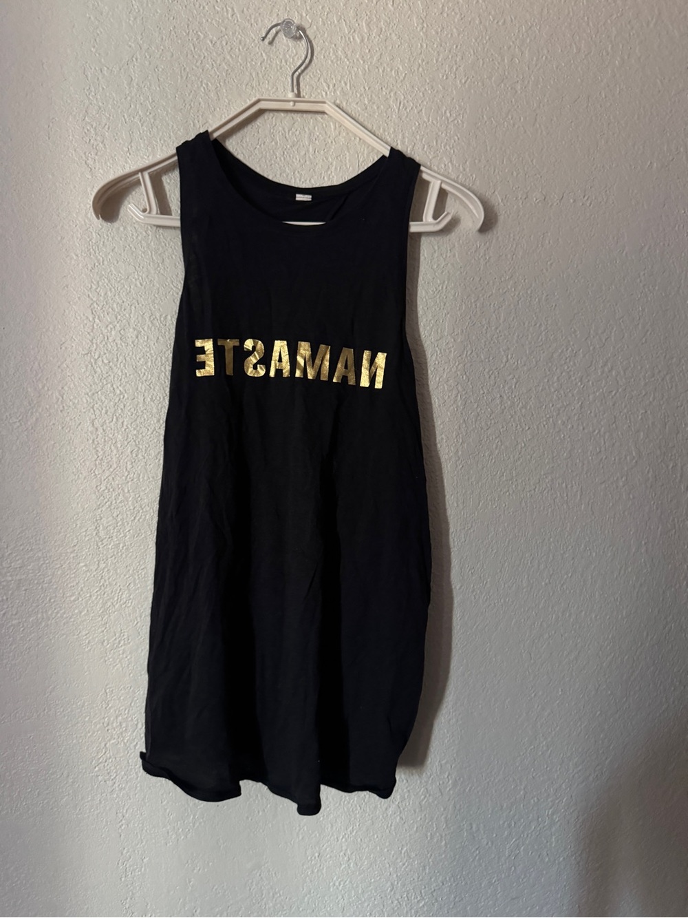 Lululemon All Tied Up Namaste Tank Top Loose Fit Black Sleeveless